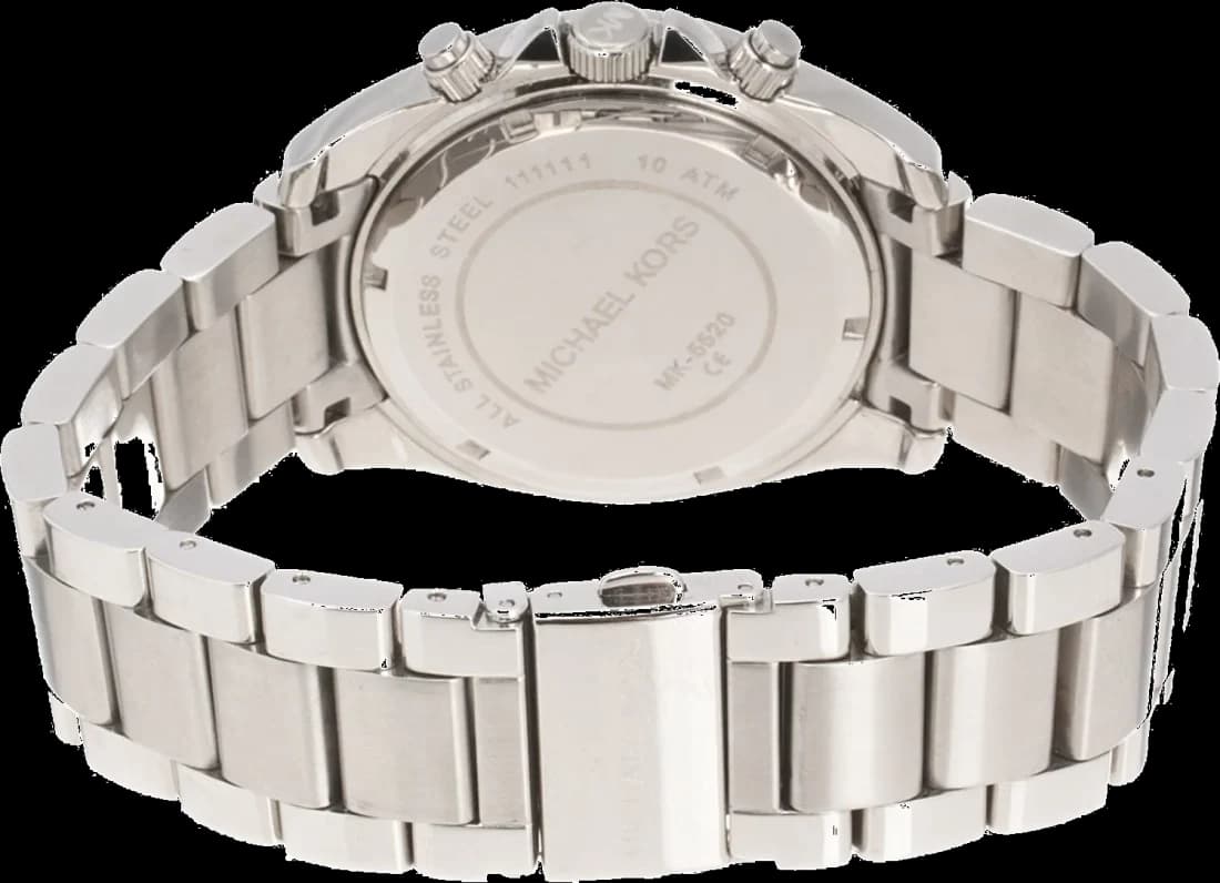 Montre Michael Kors Blair MK5520 pour Femme, Cadran Blanc Strass et Bracelet Acier Argent vue 2
