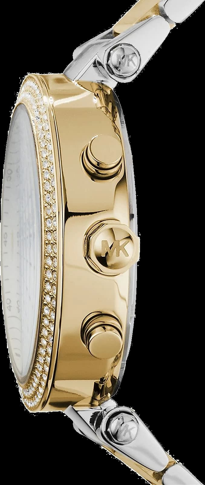 Visage cadran Michael Kors MK5626 affiche trois sous-cadrans chronographe et fenêtre date à 4h30