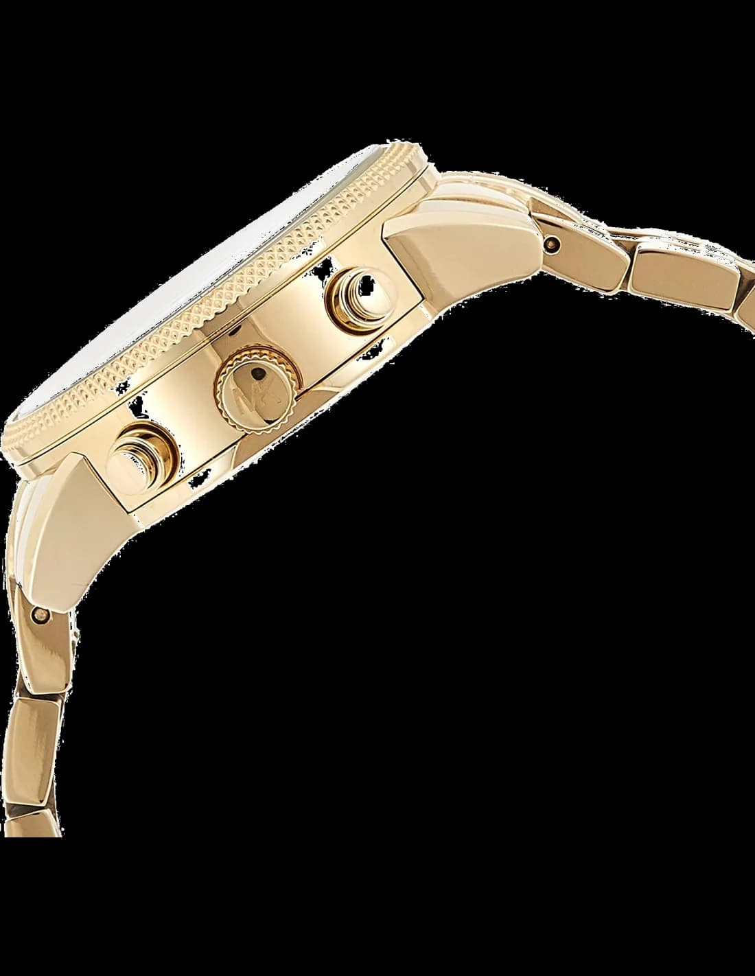 Visage cadran Michael Kors MK5676 dévoile index appliqués sertis de strass, aiguilles bâtons polies et guichet date à 4h30