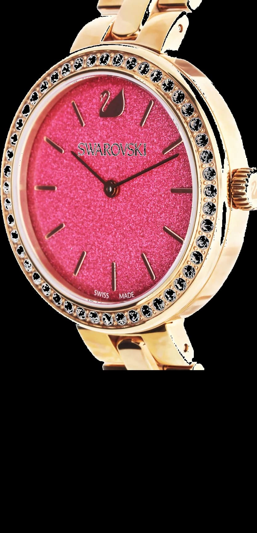 Attache bracelet Michael Kors MK5735 tricolore acier inoxydable, maillons brossés et polis alternés, fermoir déployant double sécurité