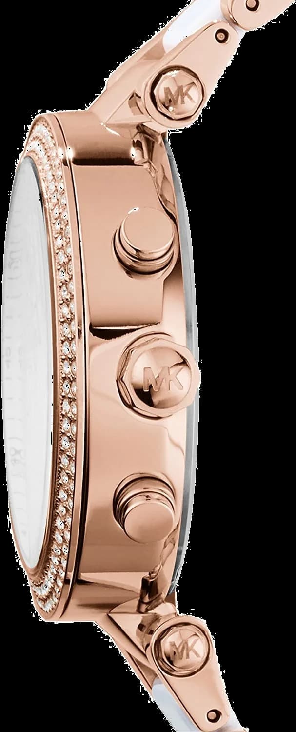 Montre Femme Michael Kors Parker MK5774 Cadran Blanc et Boîtier Or Rose vue 2