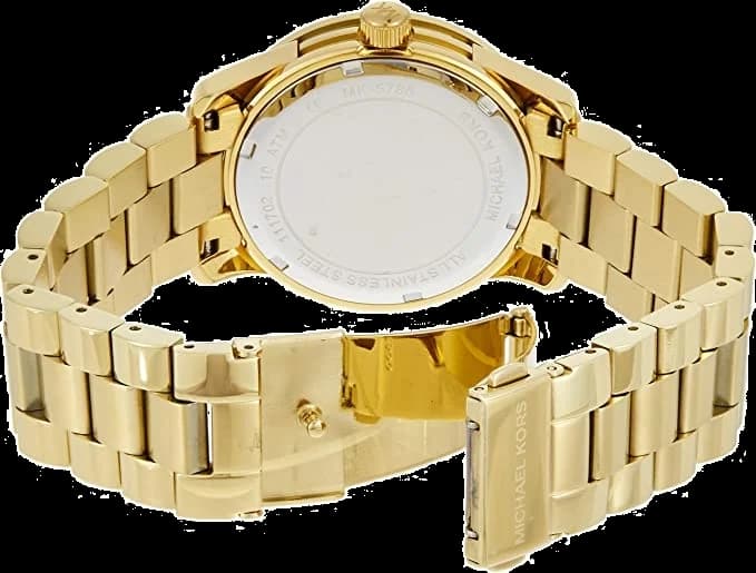 Montre Michael Kors MK5786 Femme en Acier Doré Jaune vue 3