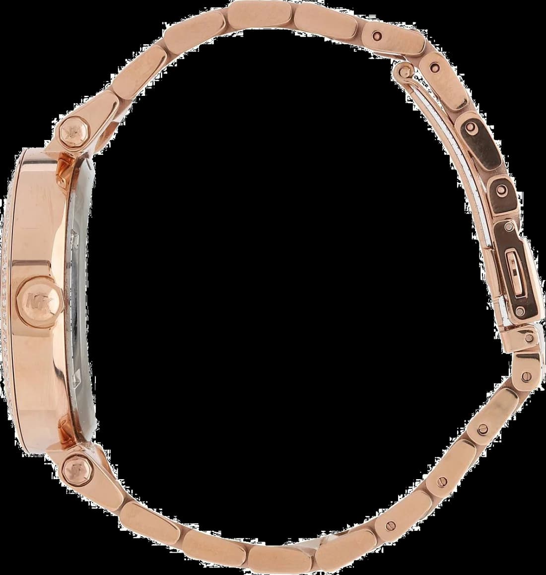 Montre Femme Michael Kors Parker MK5865 Acier Or Rose Cristaux vue 3