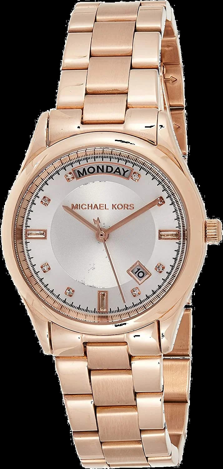 Montre Femme Michael Kors MK6052 - Boîtier Or Rose, Cadran Bleu