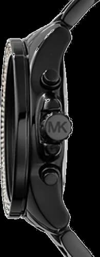 Visage cadran Michael Kors MK6059 avec index appliqués et aiguilles dorées, date à 3h
