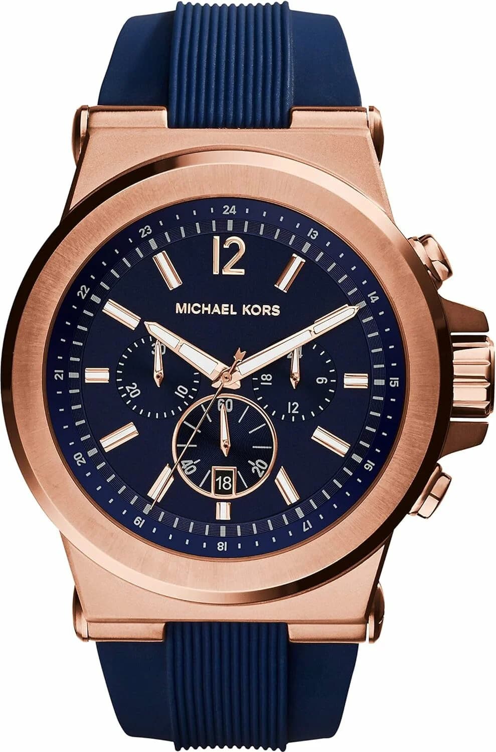 Attache bracelet Michael Kors MK6980 en acier inoxydable doré, maillons fins et fermoir déployante, ajustement confortable