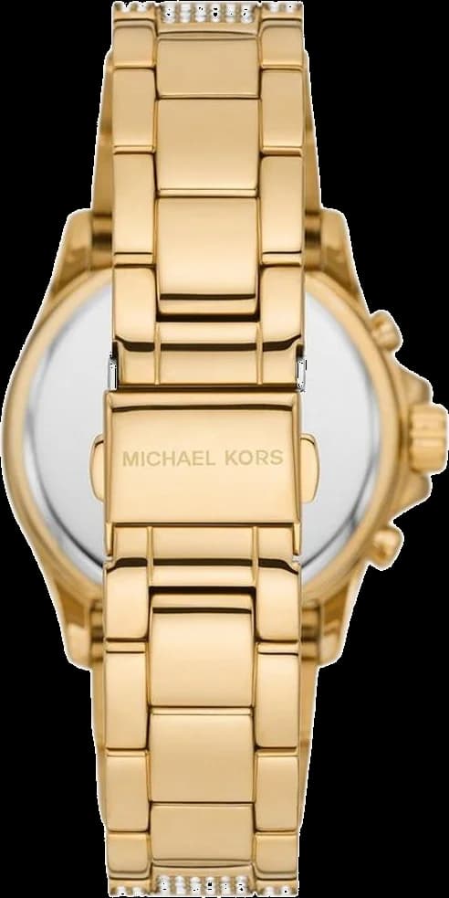 Montre Michael Kors Everest MK7254 pour femme, bracelet et cadran or pavés de cristaux vue 5
