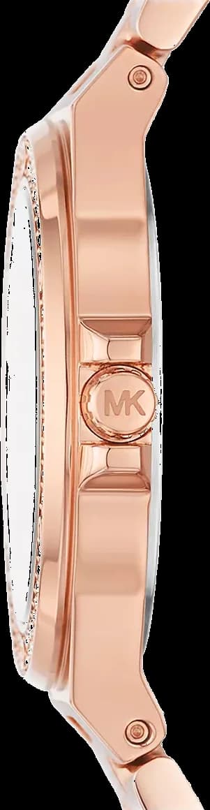 Attache bracelet Michael Kors MK7279 en acier inoxydable doré avec fermoir déployant et maillons ajustables
