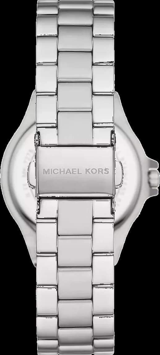 Visage cadran Michael Kors MK7280 avec index bâtons appliqués et aiguilles dauphine en acier doré, mouvement quartz précis