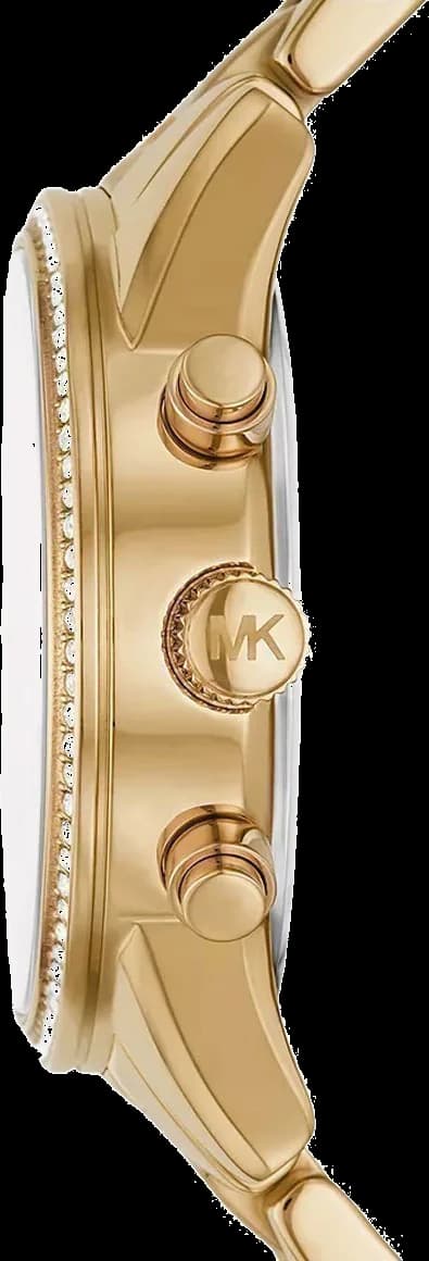 Montre Michael Kors Ritz MK7310 chronographe femme bracelet acier doré vue 3