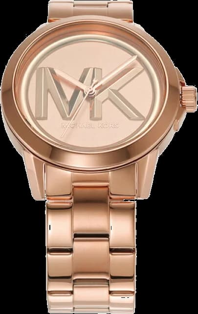 Montre Michael Kors MK7318 pour femme, cadran et bracelet acier plaqué or rose vue 2