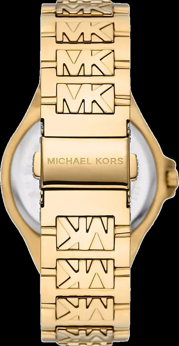 Visage cadran Michael Kors MK7339 détail des index appliqués dorés et aiguilles bâtons