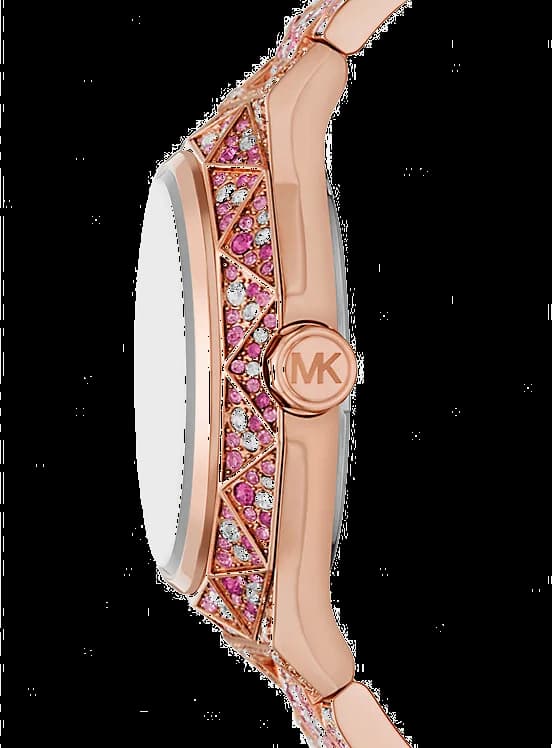 Montre Femme Michael Kors Raquel MK7343 en Acier Doré Rose à Cadran Pavé - Edition Limitée vue 2