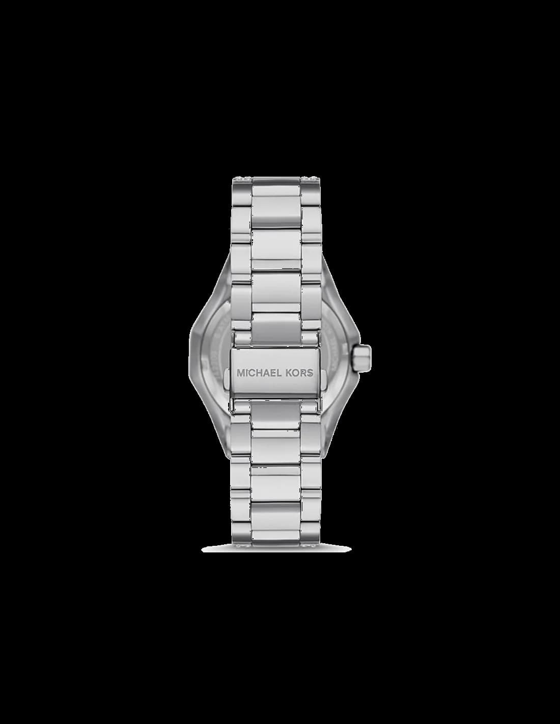 Attache bracelet Michael Kors MK7365LE composé de maillons en acier inoxydable avec fermoir déployant pressoir