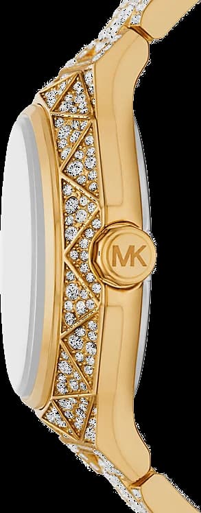Visage cadran Michael Kors MK7398 orné d'index diamant et aiguilles bâton précision quartz
