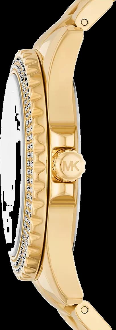 Montre Michael Kors Everest MK7401 pour Femme, Cadran Nacre, Bracelet Acier Doré vue 3
