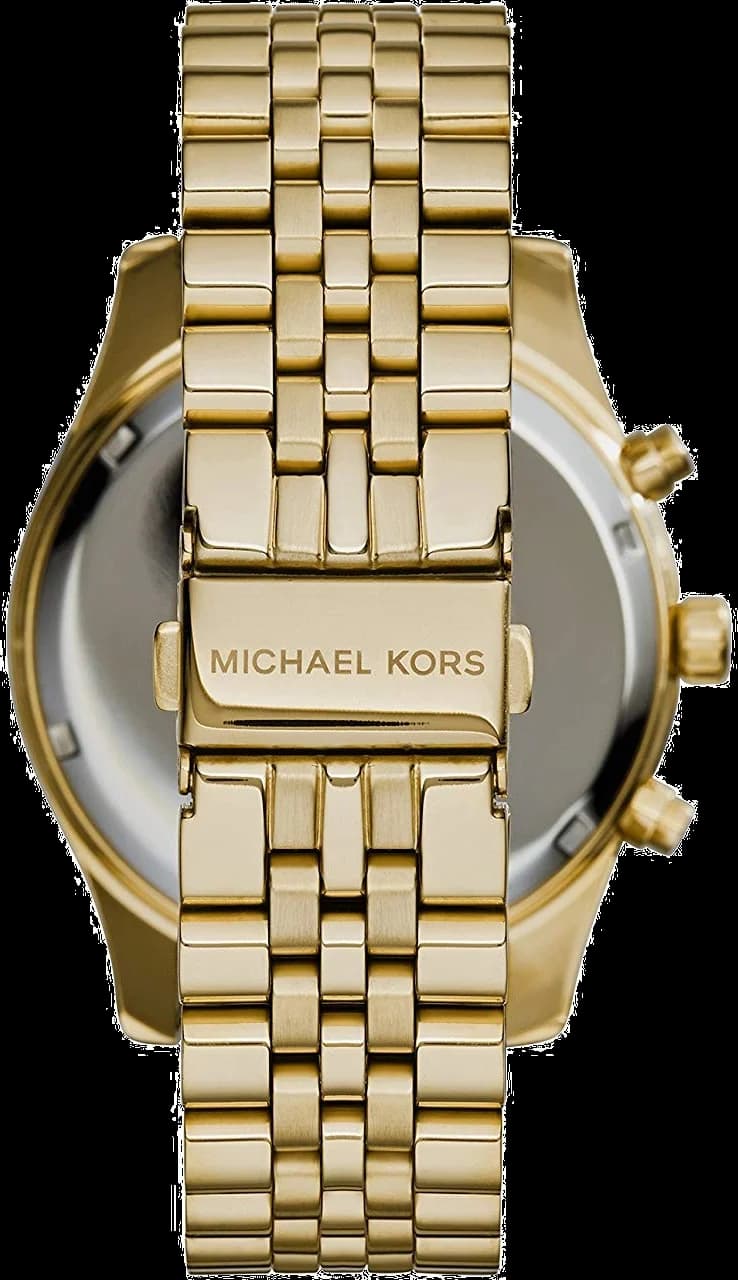 Montre Homme Michael Kors MK8286 - Chronographe Acier Doré, Cadran Noir vue 3