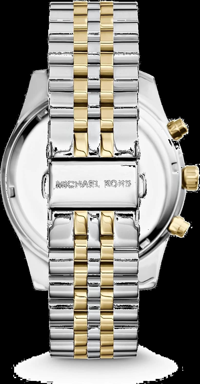 Montre Homme Michael Kors MK8344 Lexington Bicolore Argent et Doré 45mm vue 3