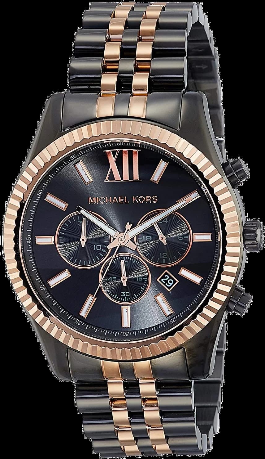Montre Homme Michael Kors MK8561 Lexington Bicolore Noir et Bronze