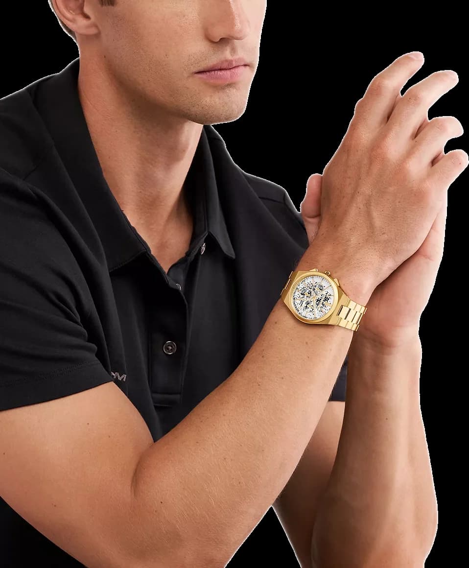 Montre Homme Michael Kors MK9120 Chronographe Acier Doré 45 mm vue 4