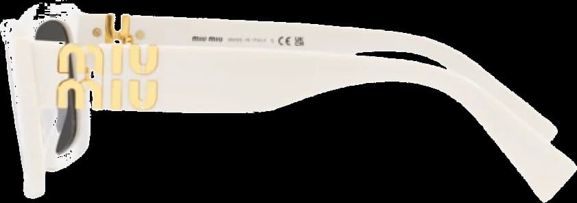 Lunettes de Soleil Miu Miu MU 07YS - Monture rectangle acétate pour femme vue 2