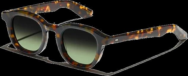 Lunettes de soleil Moscot DAHVEN - Monture ronde unisexe en acétate Translucent Taupe