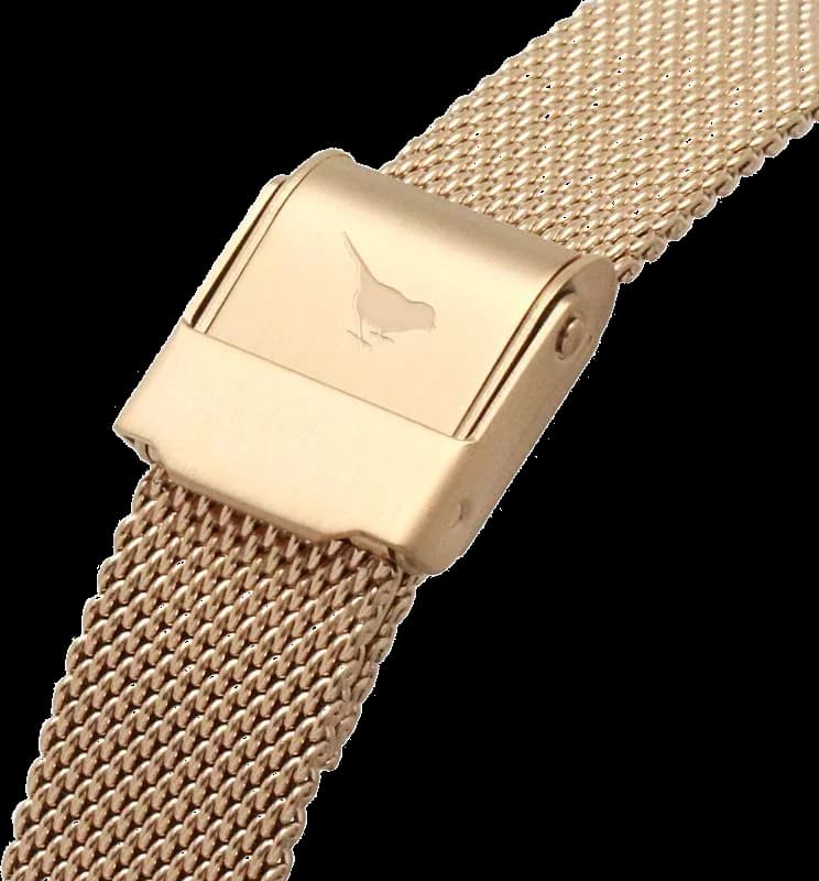 Attache bracelet Olivia Burton OB16FB04 en maille milanaise argentée avec fermoir déployant