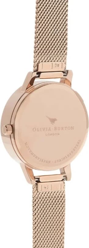 Montre Femme Olivia Burton OB16PP40 Cadran Floral Aquarelle sur Maille Milanaise Or Rose vue 3