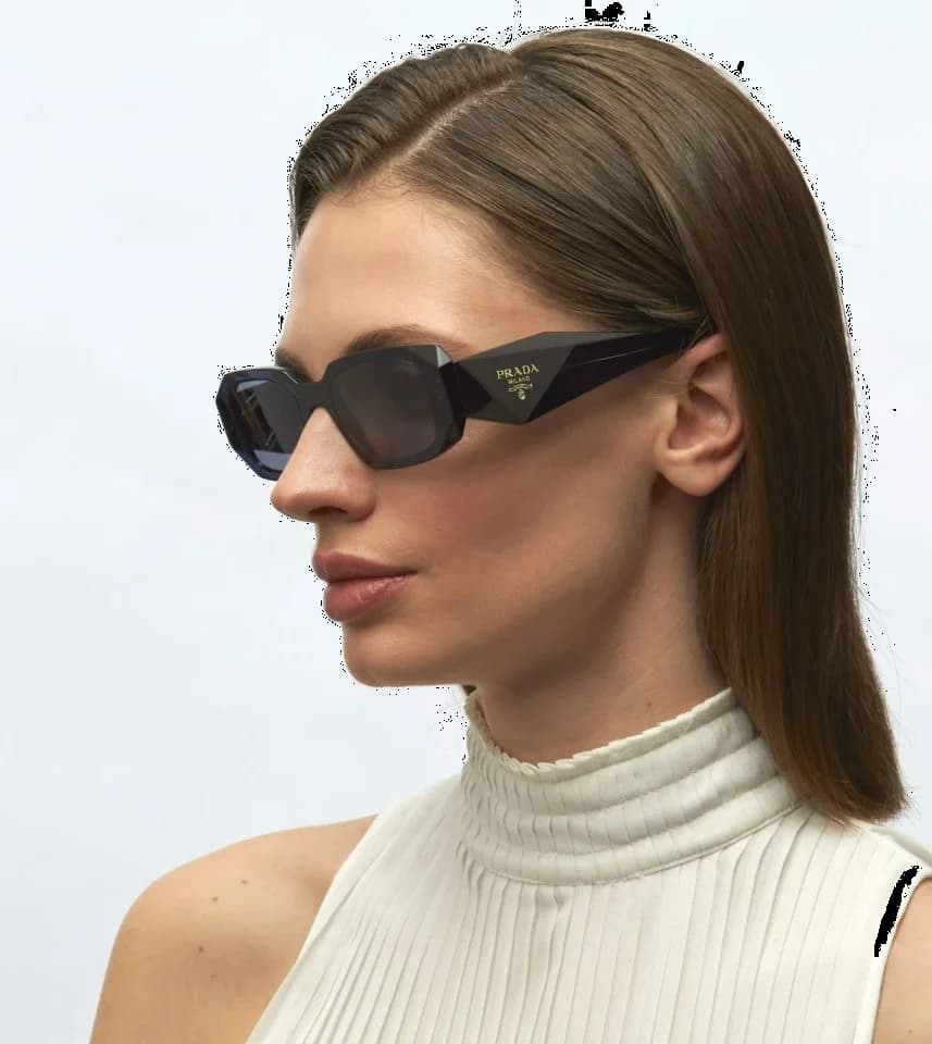 Lunettes de soleil Prada Symbole PR 17WS - Monture rectangulaire en acétate pour femme vue 7
