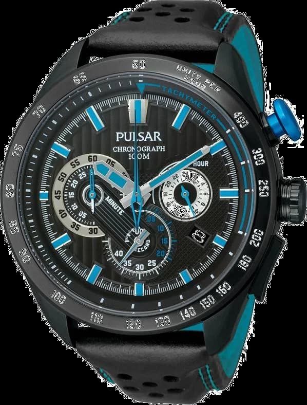 Montre Homme Pulsar Chronographe PU2055X1 Noir Cuir