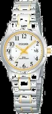 Montre Pulsar PH7149X1 pour Femme, Cadran Blanc et Bracelet Acier Argent