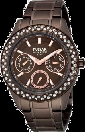 Montre Pulsar PP6119X1 pour Femme, Cadran et Bracelet Marron