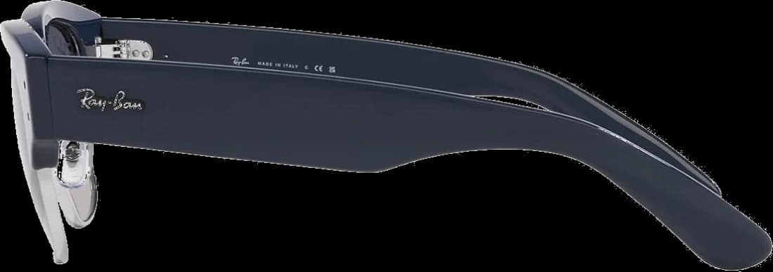 Lunettes de soleil Ray-Ban Mega Clubmaster RB0316S 1366/78 - Monture bleue unisexe vue 3
