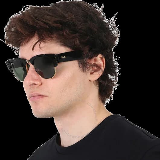 Lunettes de soleil Ray-Ban Mega Clubmaster RB0316S 901/31 - Noir - Unisexe vue 4