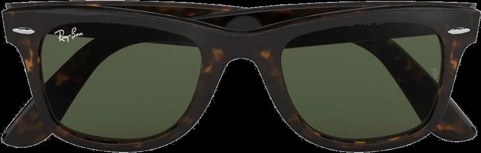 Lunettes de soleil Ray-Ban Wayfarer RB2140 902 - Monture écaille unisexe vue 2