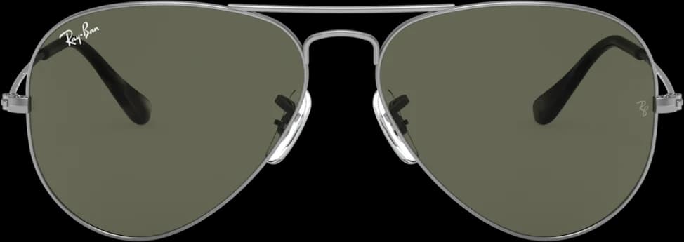 Lunettes de soleil Ray-Ban Aviator RB3025 9190/31 - Monture métal or gris mat, verres G-15 vue 3