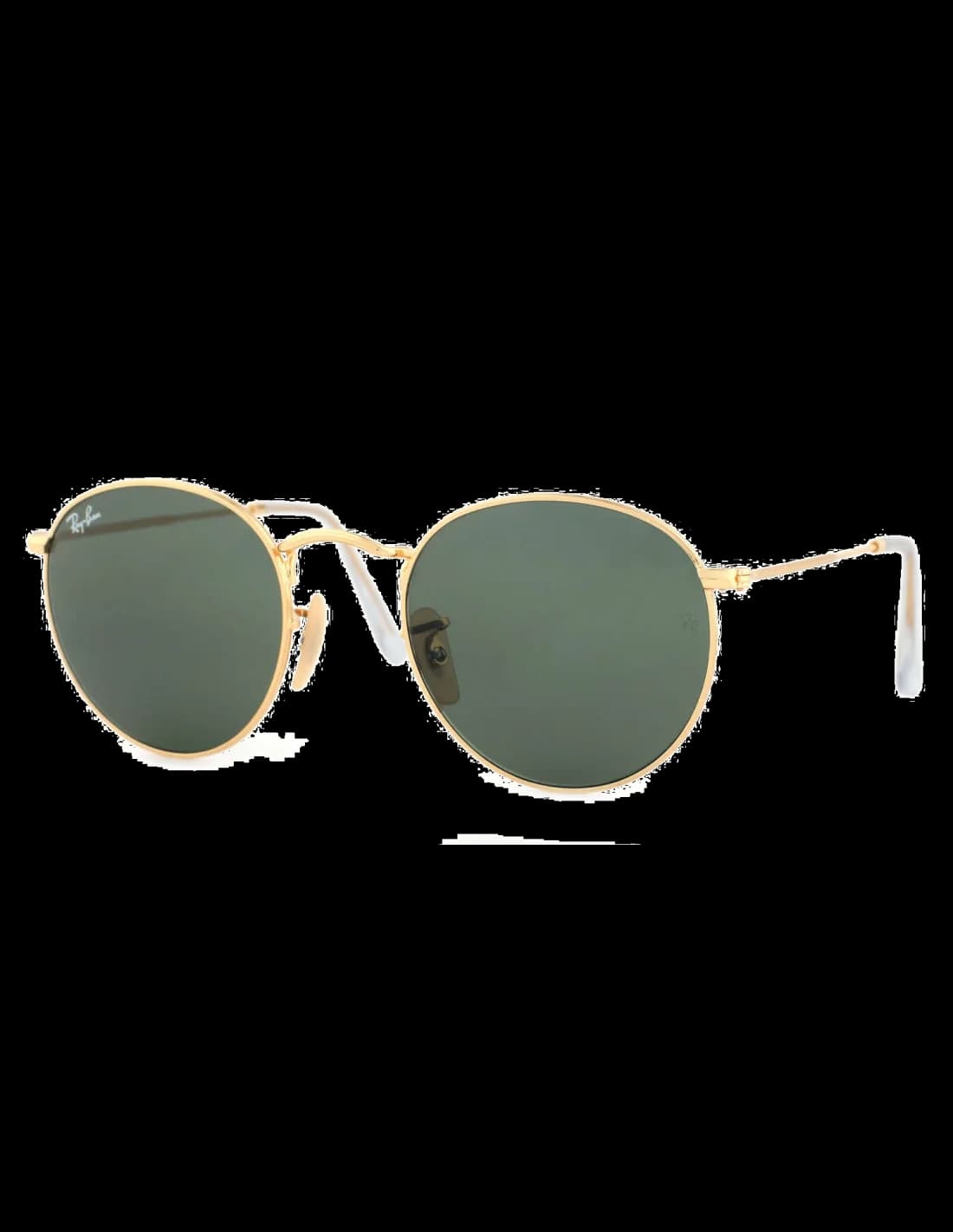 Lunettes de soleil Ray-Ban RB3447 001 - Monture ronde or unisexe vue 3