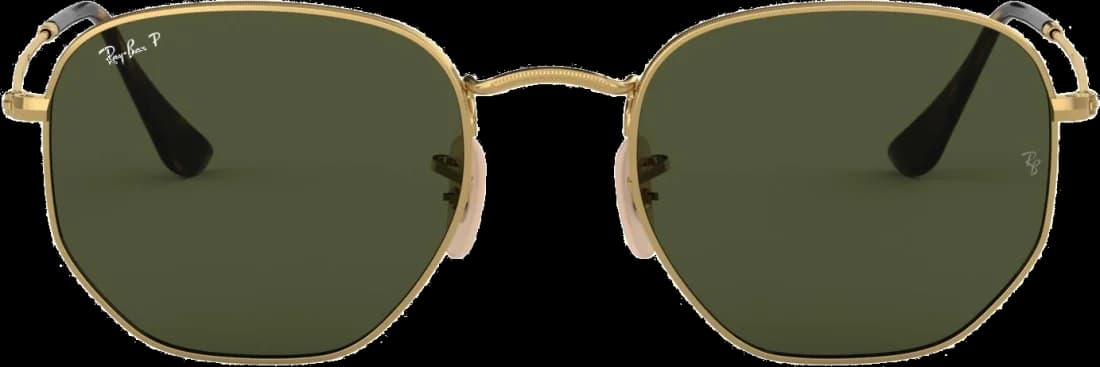 Lunettes de soleil Ray-Ban RB3548N 001/58 - Monture dorée unisexe - Verres polarisés gris vue 2