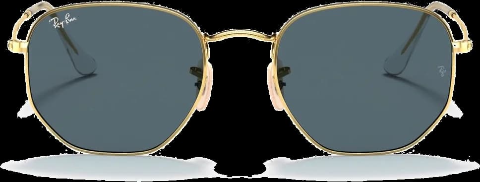 Lunettes de soleil Ray-Ban RB3548N 001/R5 - Monture hexagonale or vue 2