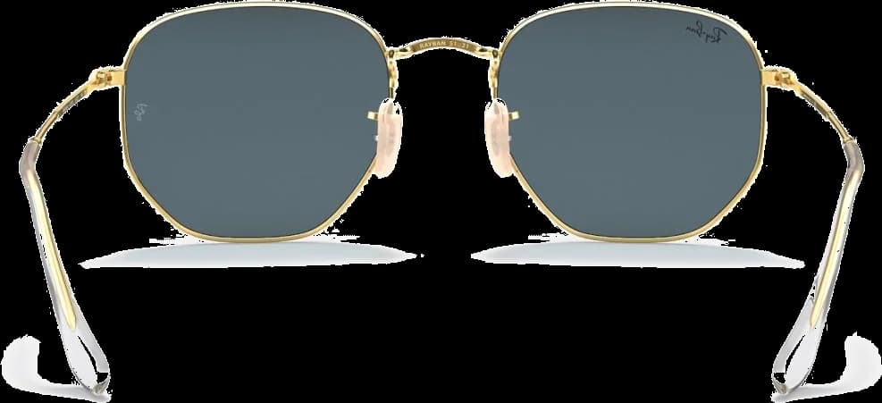 Lunettes de soleil Ray-Ban RB3548N 001/R5 - Monture hexagonale or vue 4