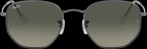 Lunettes de soleil Ray-Ban RB3548N 004/71 - Monture hexagonale métal gris - Unisexe vue 2