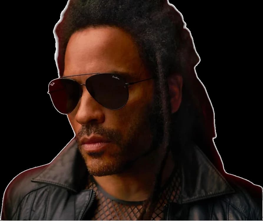 Lunettes de soleil Ray-Ban RBR0101S 002/GR Aviator Reverse Noir Gris - Edition Limitée Lenny Kravitz vue 3