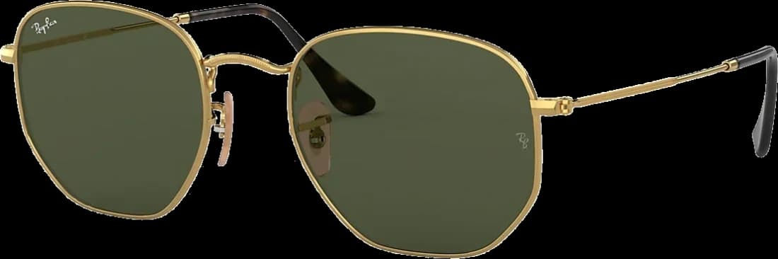 Lunettes de soleil Ray-Ban Aviator RB3025 001/33 - Monture or métal, verres marron - Unisexe vue 3