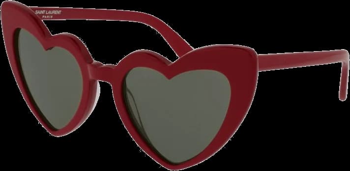Lunettes de soleil Saint Laurent SL181 Loulou New Wave - Forme cœur acétate pour femme vue 2