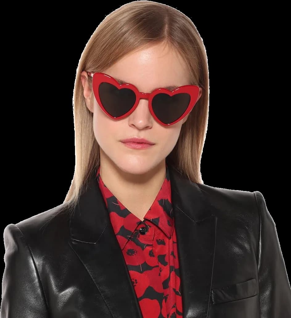 Lunettes de soleil Saint Laurent SL181 Loulou New Wave - Forme cœur acétate pour femme vue 5
