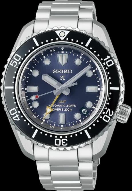 Montre Seiko Prospex SBEJ021 Diver's GMT Automatique - Cadran Bleu - Acier - Homme