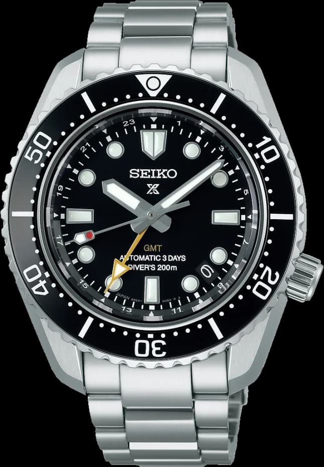 Montre Seiko Prospex SPB383J1 GMT Automatique Homme Acier Cadran Noir
