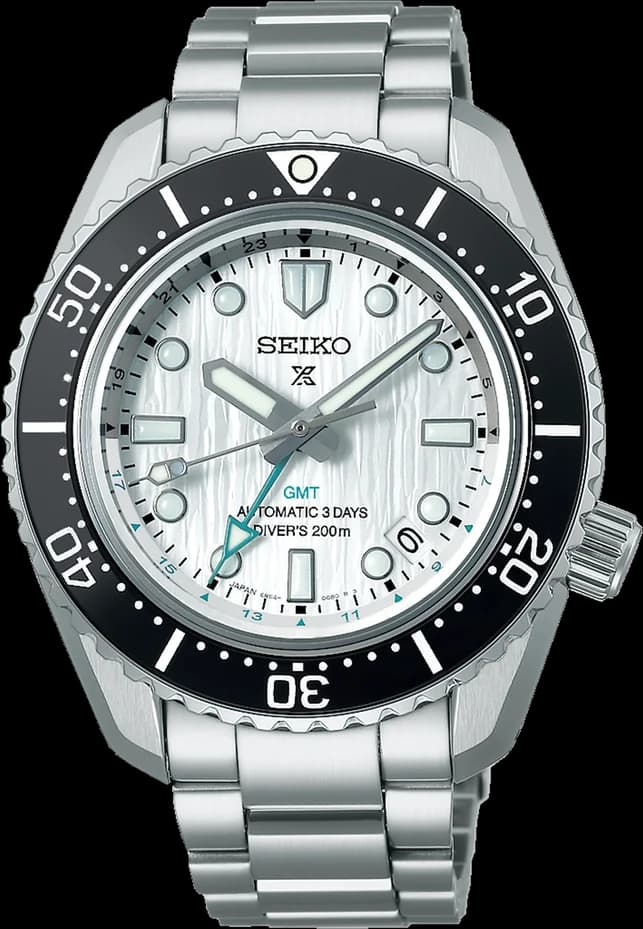 Montre Seiko SPB439J1 Prospex GMT Automatique Homme Acier Cadran Argenté