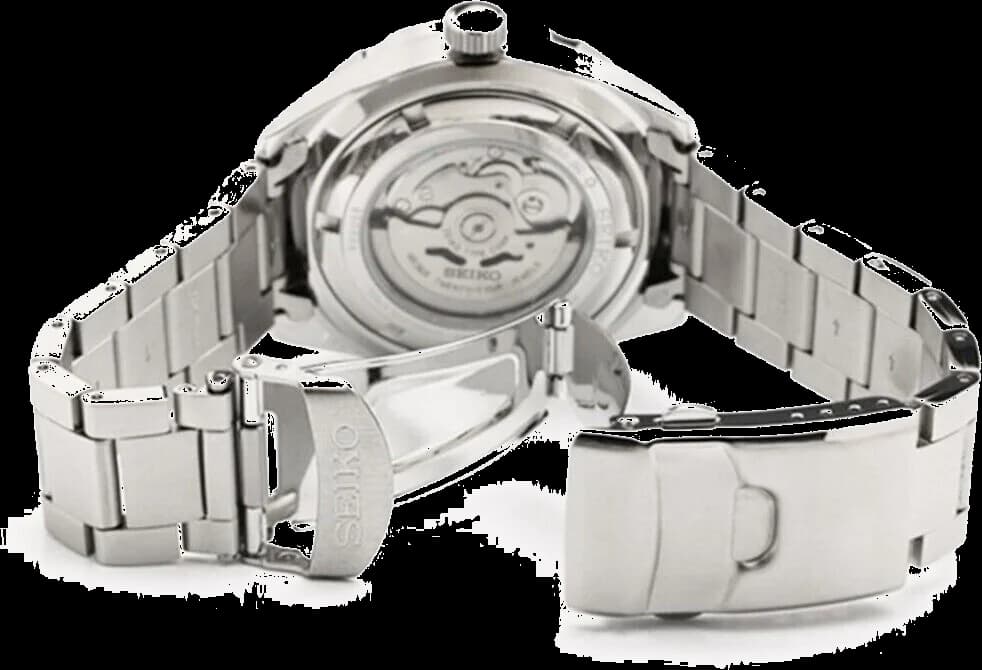 Montre Seiko 5 Automatique SRPC55K1 pour Homme - Cadran Orange 43mm vue 3