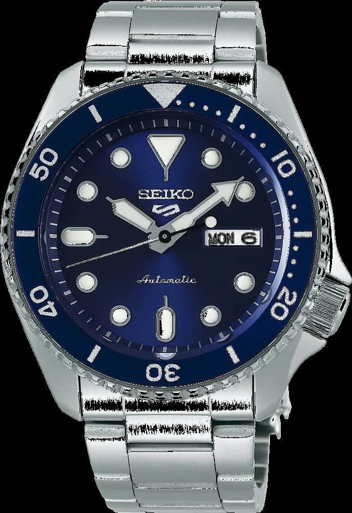 Montre Homme Seiko 5 Sports SRPD51K1 Automatique Cadran Bleu Acier